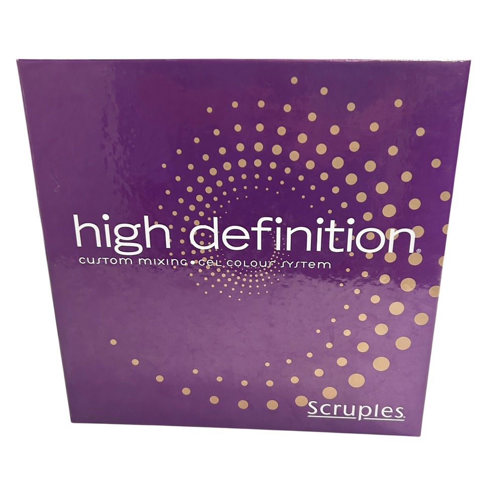 Scruples High Definition Custom Mixing Gel Colour Swatch Book Purple Salon Pro